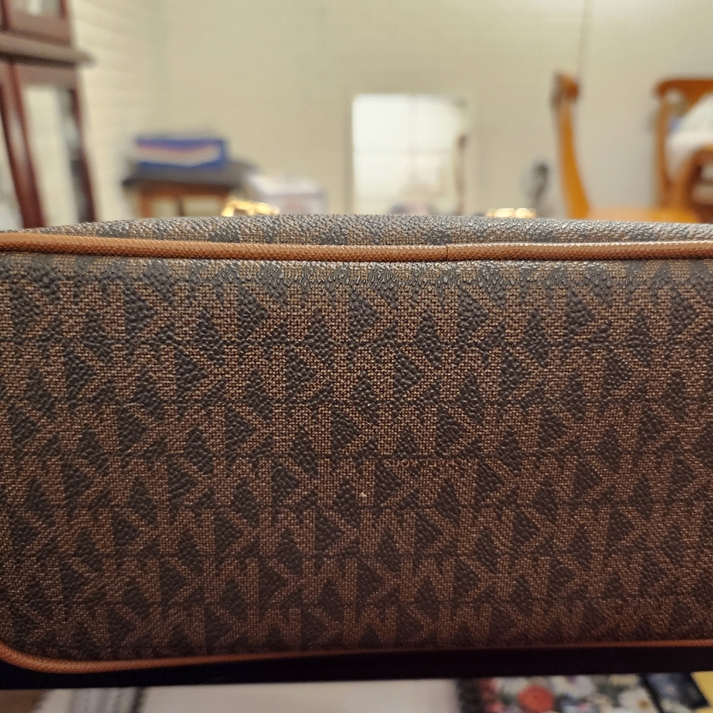 Michael Kors Dark Brown Signature Tote - Picture 6 of 16